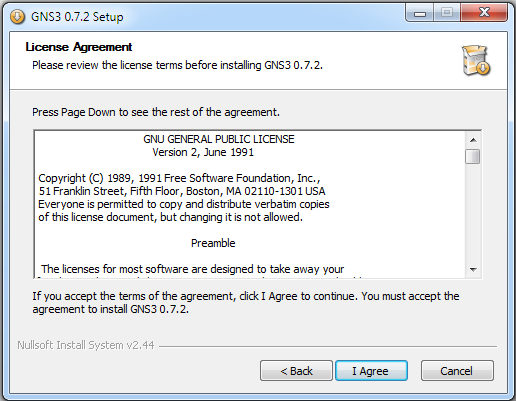 GNS3 installation picture 2